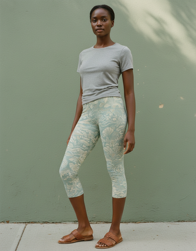 Alexandrite Horizon Capri Leggings capri leggings