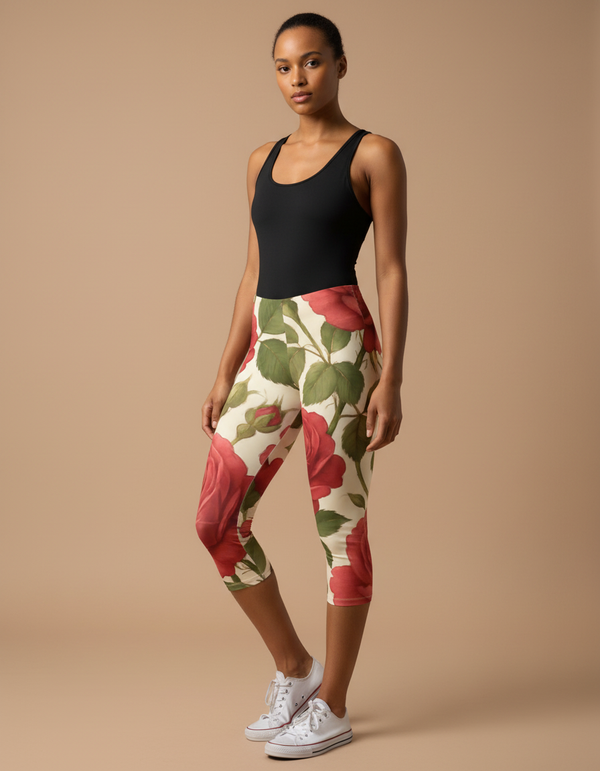 Petal Capri Leggings Capri Leggings — Dripper