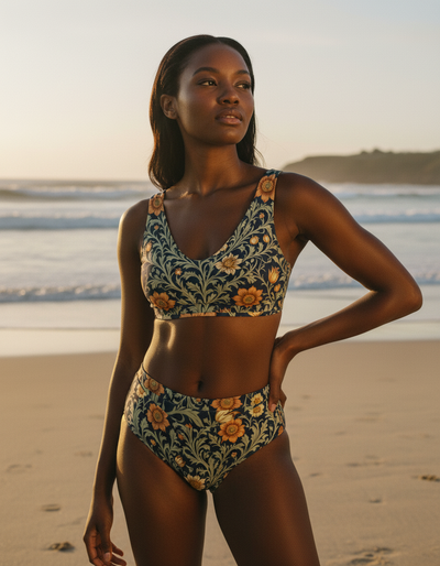Sycamore Acanthus high-waisted bikini