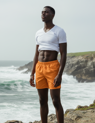 Pumpkin Men's Swim Trunks swim trunks