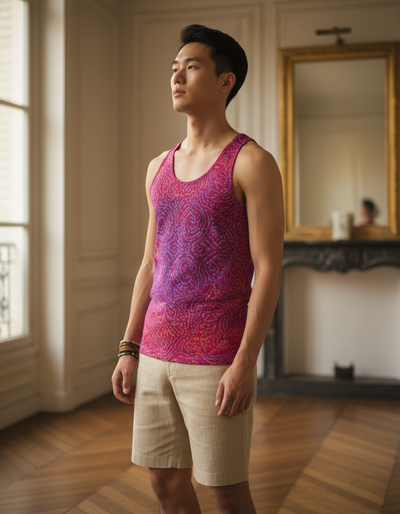 Men's Electric Fuchsia Taal Tank Top tank top
