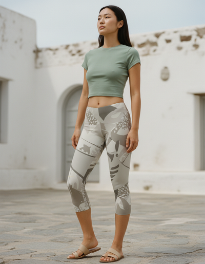 White Onyx Ebb Capri Leggings capri leggings