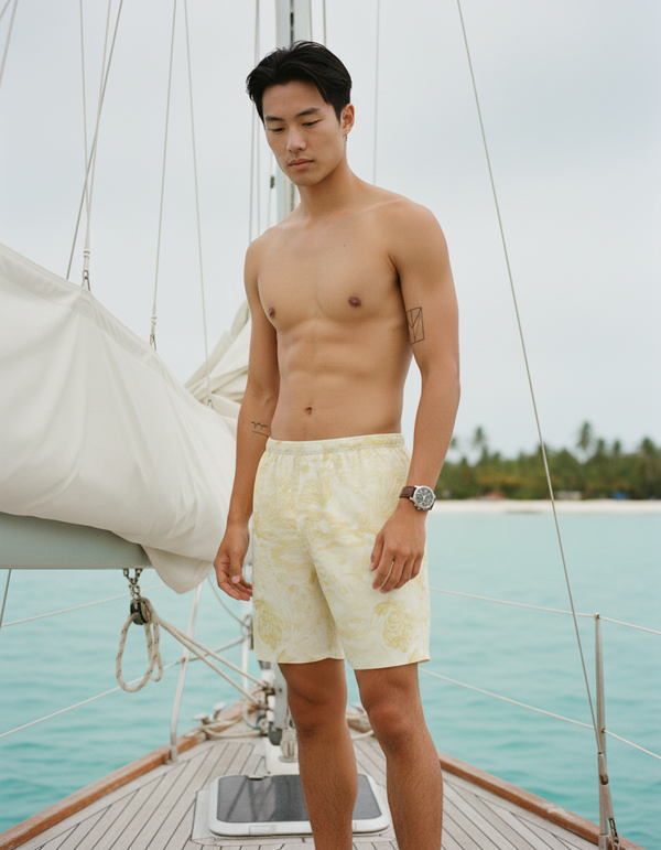Men's Coastal Grandmother Swim Trunks