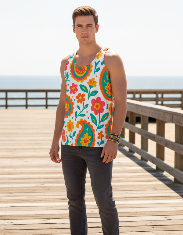 Men's Saffron tank tops
