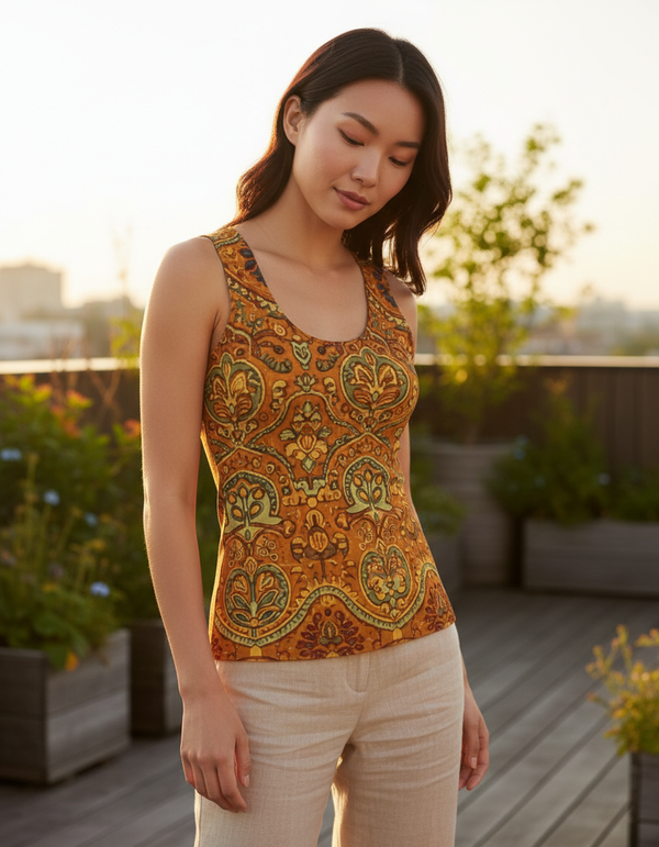 Women's Rangoli tank tops