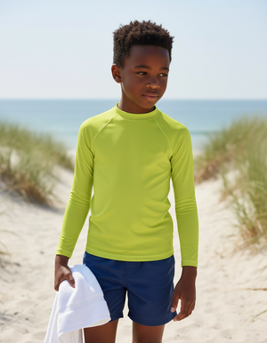 Lime Kids Rash Guard Kids Rash Guard — Dripper