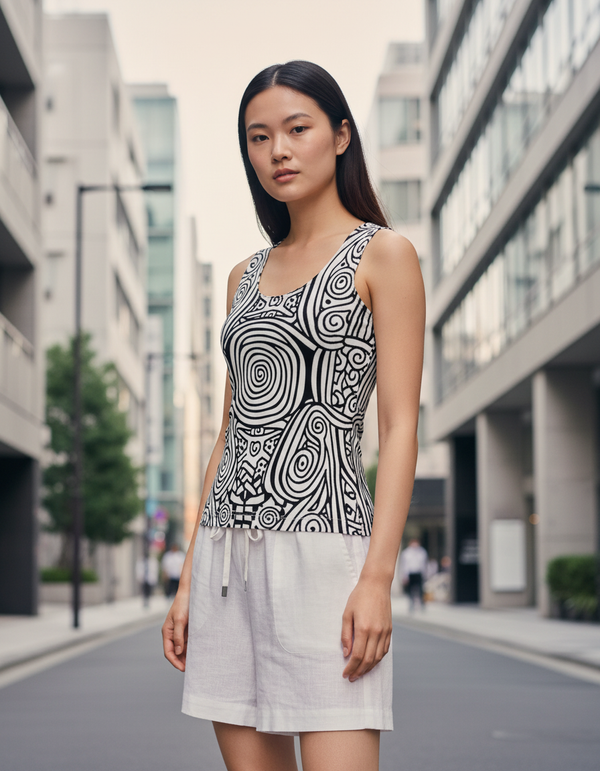 Cipher Tank Top Women's Tank Top — Dripper