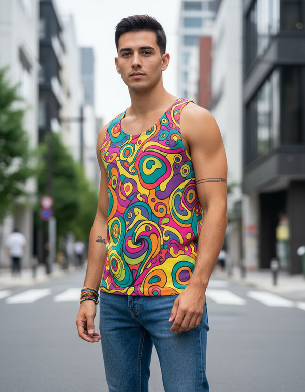Funky Tank Top Men's Tank Top — Dripper