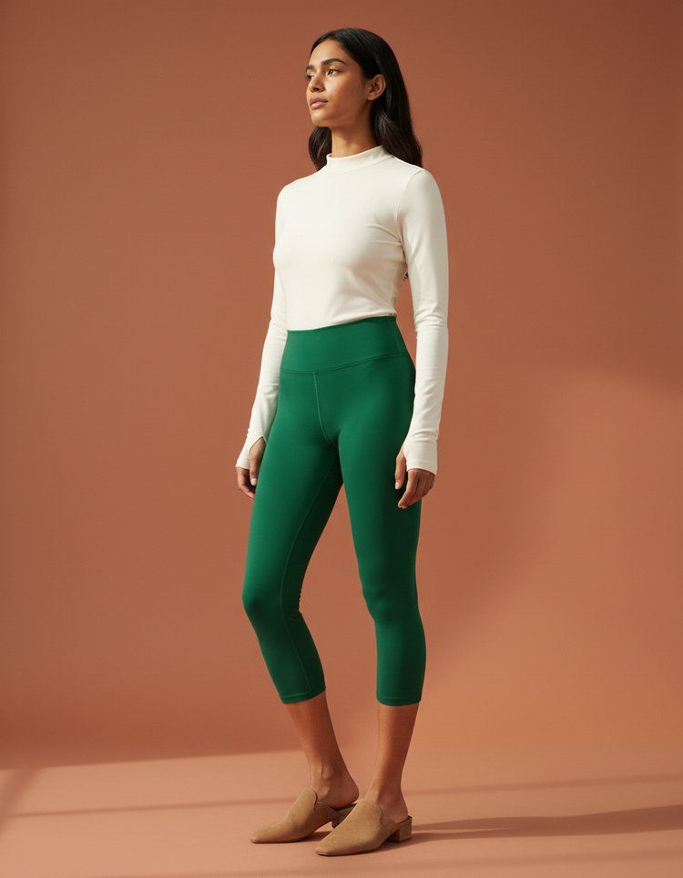 Spruce Capri Yoga Leggings Capri Yoga Leggings — Dripper