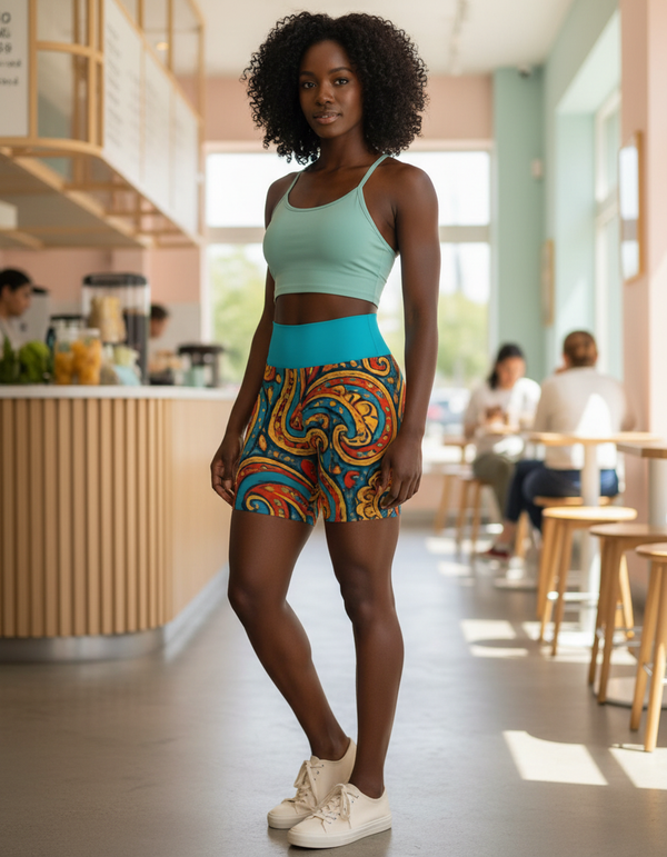 Kaleidoscope Yoga Shorts bikini — Dripper