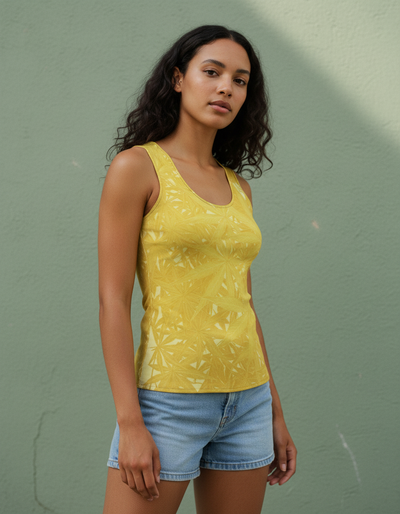 Women's Lemon Yellow Yuki Tank Top tank top
