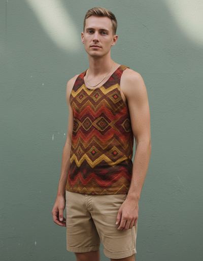 Men's Burnt Sienna Andes Tank Top tank top