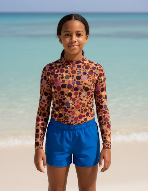 Youth Amber Haze Dapple youth rashguards