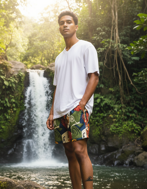 Café Men's Swim Trunks bikini — Dripper