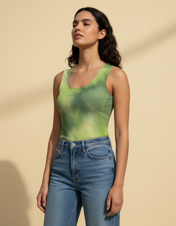 Tank Top in Acacia Frost