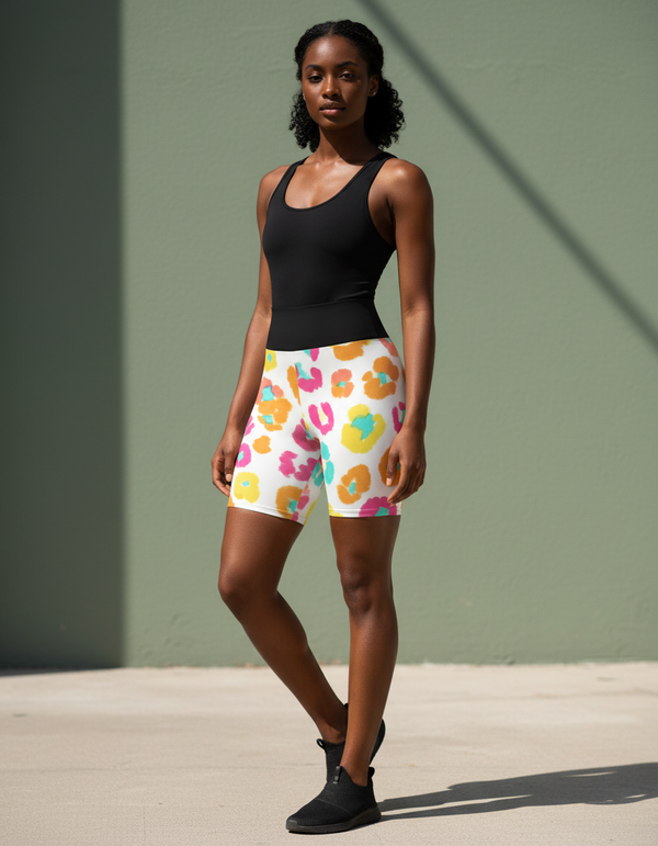 Yoga Shorts in Feline