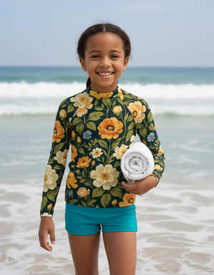 Kids Lemon Yellow Elysium kids rashguards