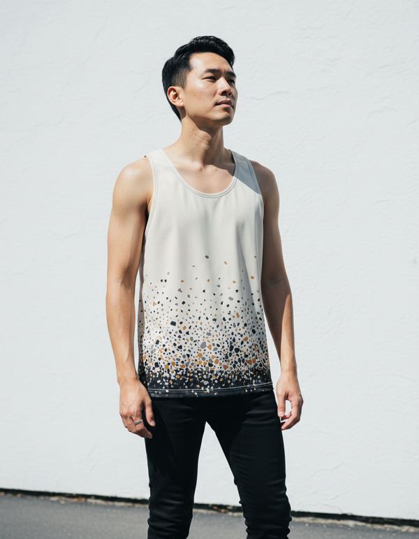 Terrazzo men's tank tops