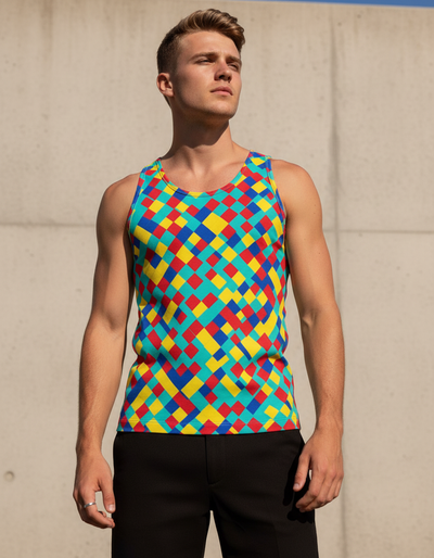 Men's Pixel Tank Top tank top