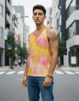 Men's Ice-Dye Tank Top