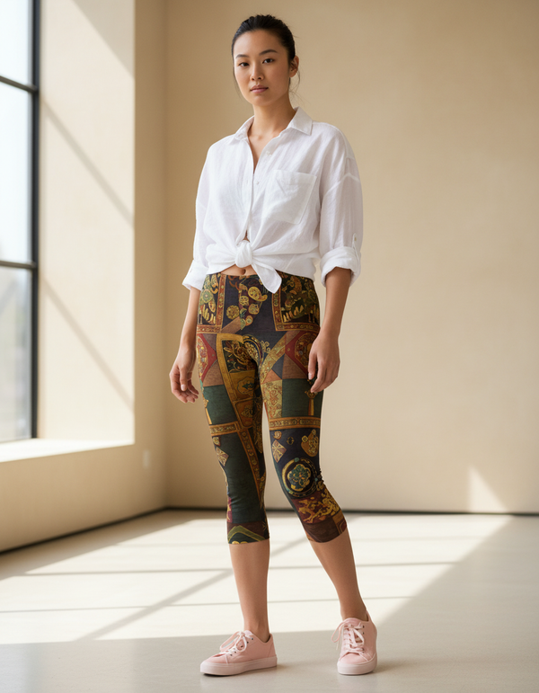 Mireu Capri Leggings Capri Leggings — Dripper