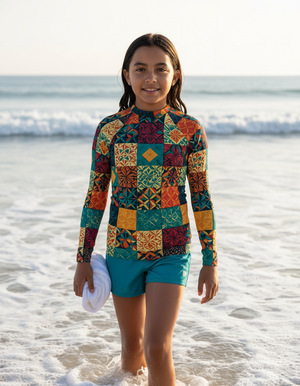 Lava Falls Pulse Youth Rash Guard Youth Rash Guard — Dripper
