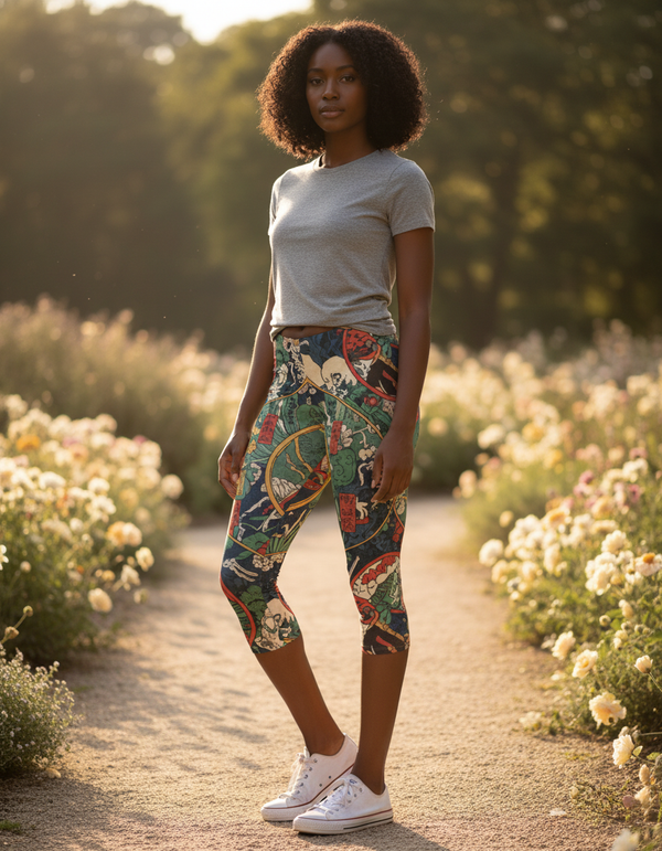 Silhouette capri leggings