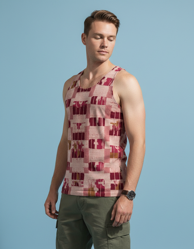 Men's Millennial Pink Nia Tank Top tank top