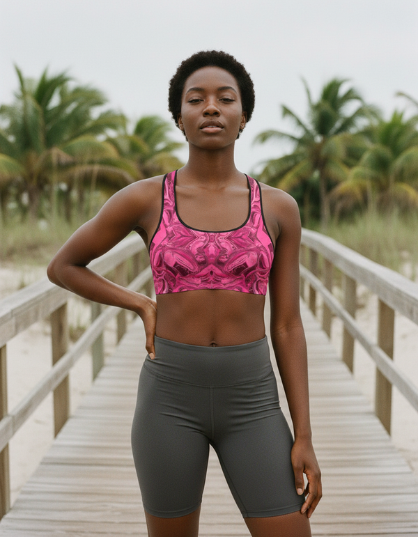 Rose Graphic Collection classic sports bras