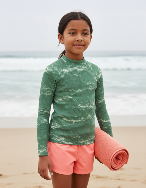 Jelly Mint Eclipse Kids Rash Guard Kids Rash Guard — Dripper