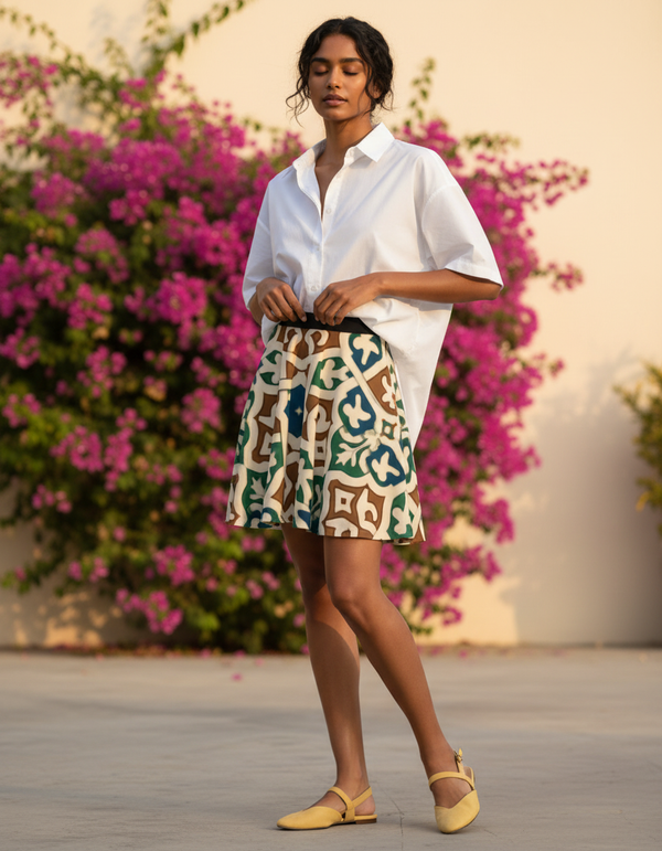 Mosaic Skater Skirt bikini — Dripper