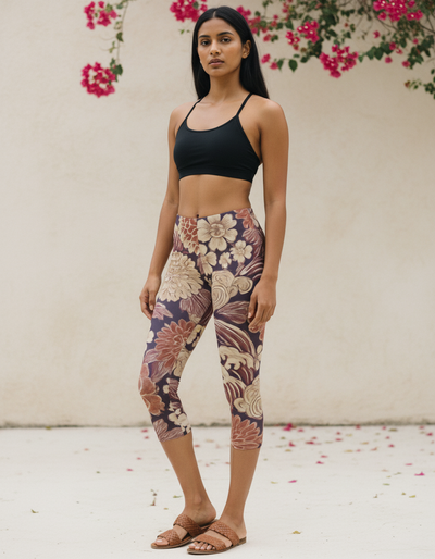 Dusty Rose Edo Capri Leggings capri leggings