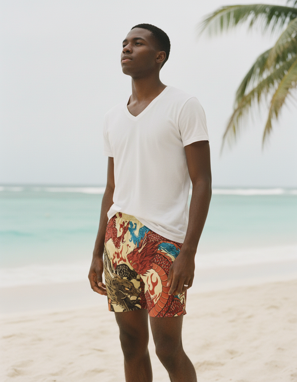 Men's Swim Trunks in Vortex