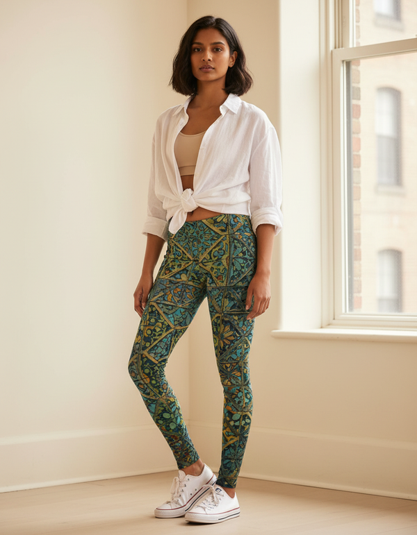 Zellige Leggings Women's Leggings — Dripper