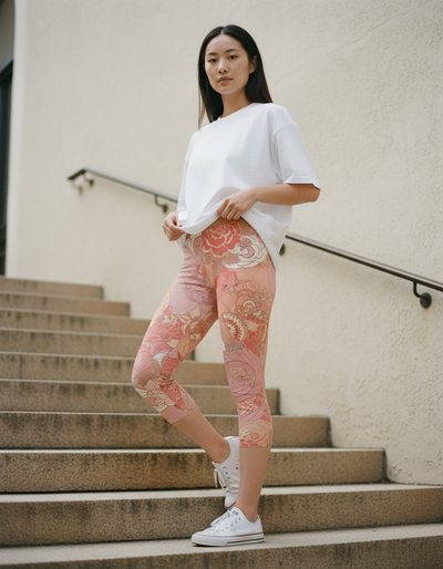 Millennial Pink Nami Capri Leggings capri leggings