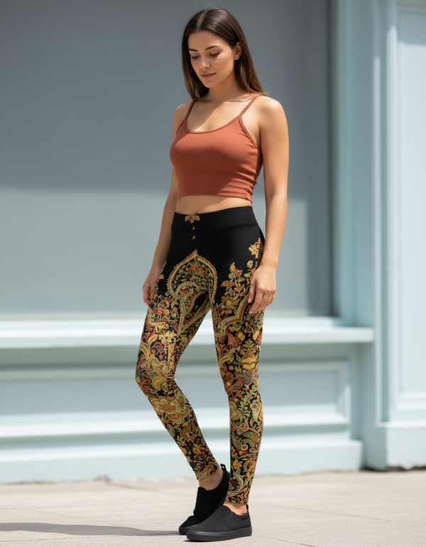Women's Mughal Floral Leggings