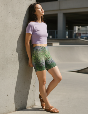 Women's Holographic Short Shorts