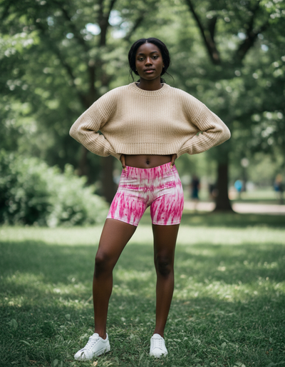 Hot Pink Aqua Short Shorts short shorts