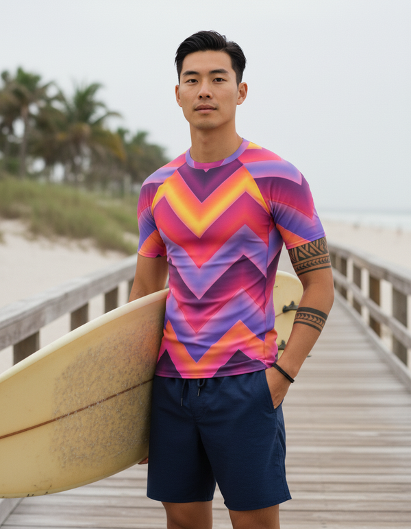 Men's Chevron Rash Guard
