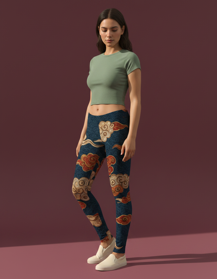 Muskmelon Cumulus full-length leggings