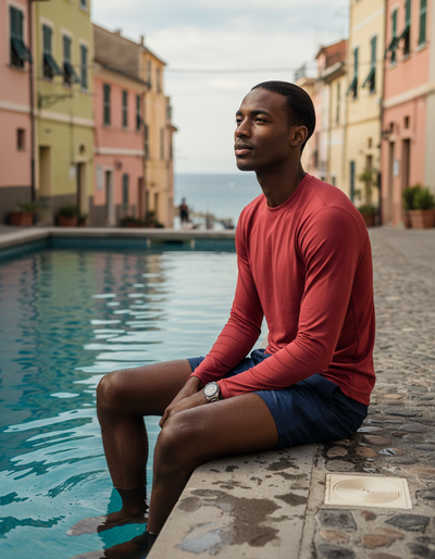 Men's Pomegranate rash guard