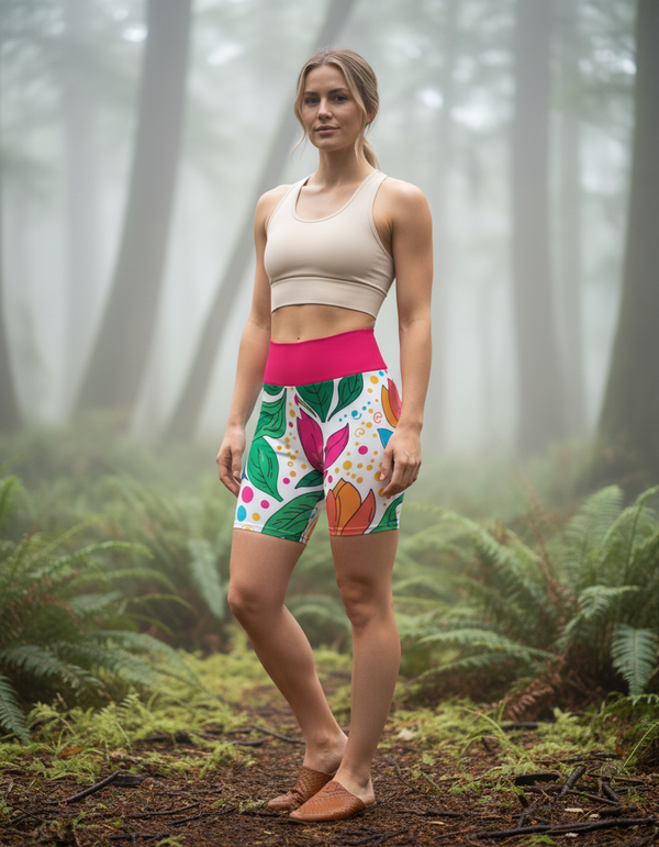 Yoga Shorts in Blossom