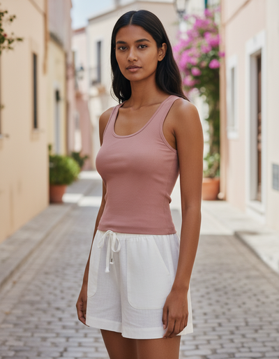 Women's Dusty Rose Tank Top tank top