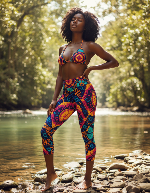 Jhalak Capri Yoga Leggings bikini — Dripper