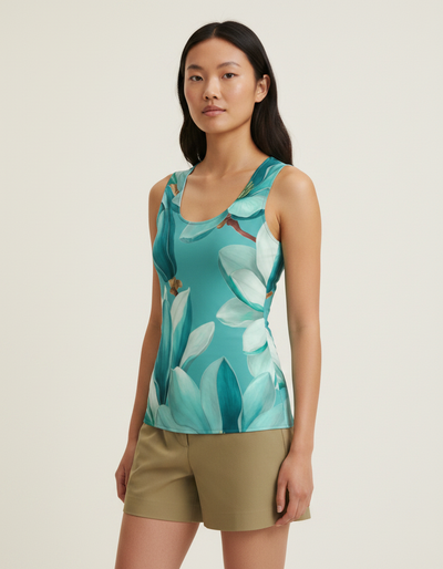 Women's Turquoise Eclipse Tank Top tank top