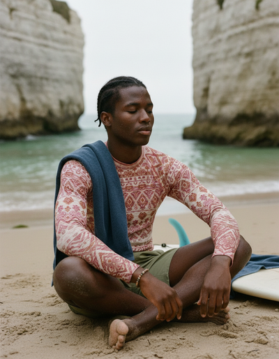Men's Tea Rose Serenade rash guard