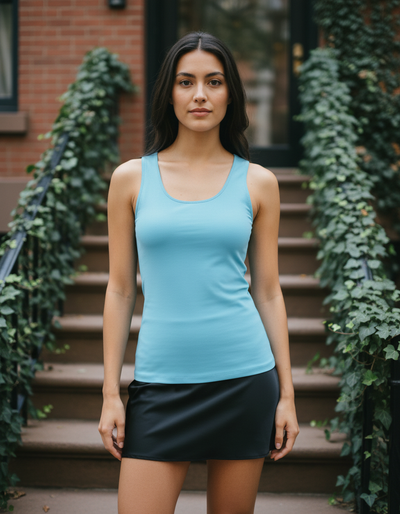 Women's Sky Blue Tank Top tank top