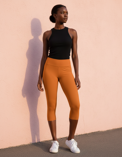 Pumpkin Capri Leggings capri leggings