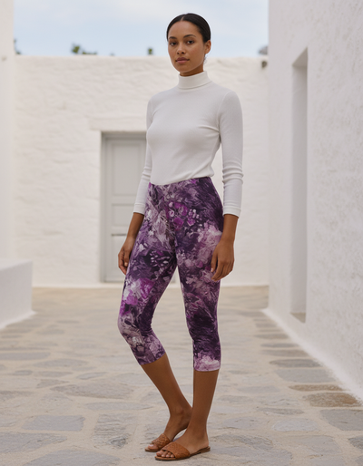 Burnished Lilac Serenade Capri Leggings capri leggings