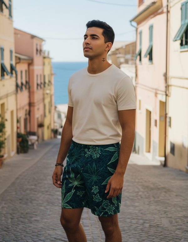 Men's Japanese Asanoha Swim Trunks